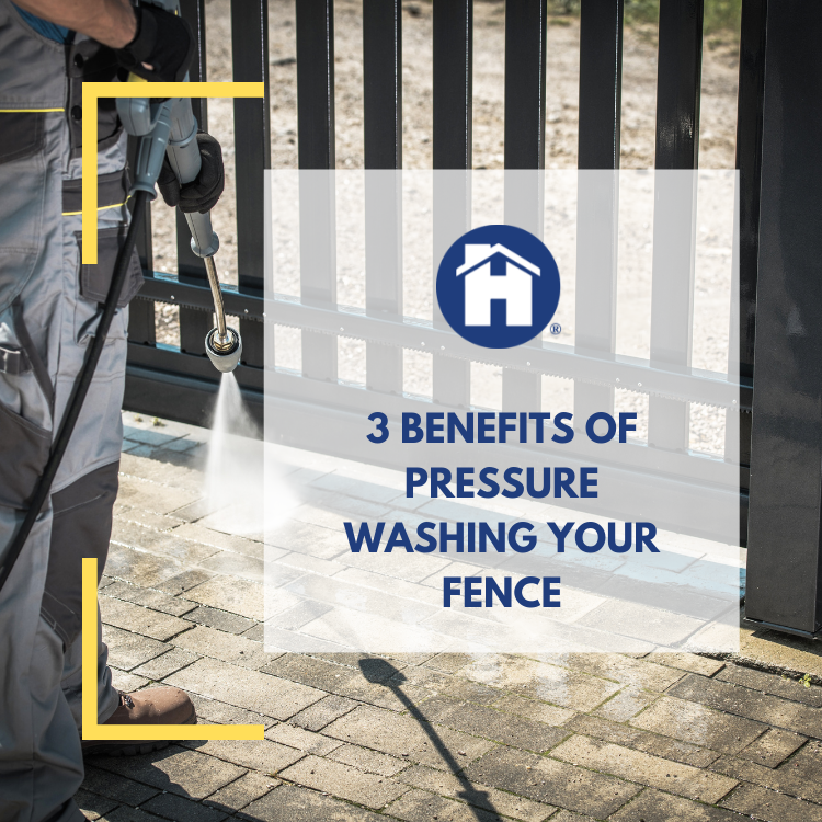 Benefits of pressure washing your fence