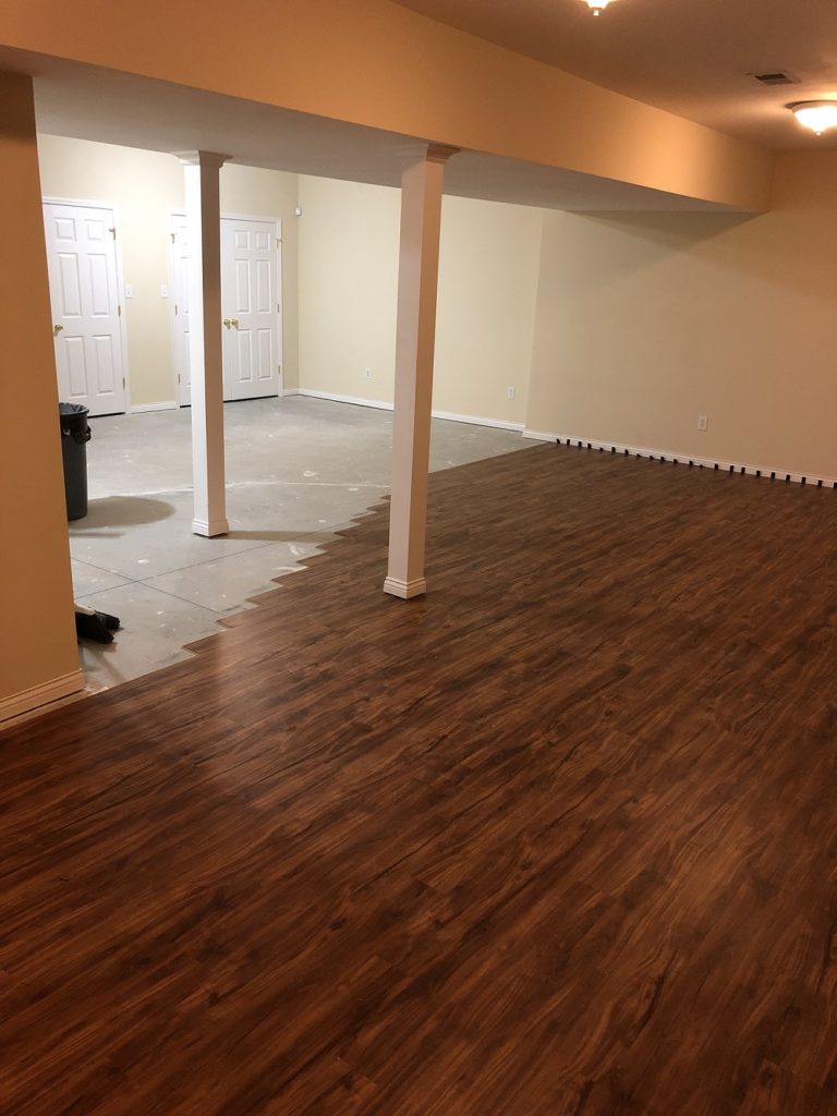 basement remodel in progress from Handyman Connection